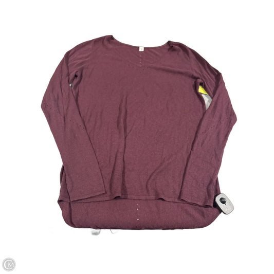 Sweater By Lululemon In Maroon, Size: 8