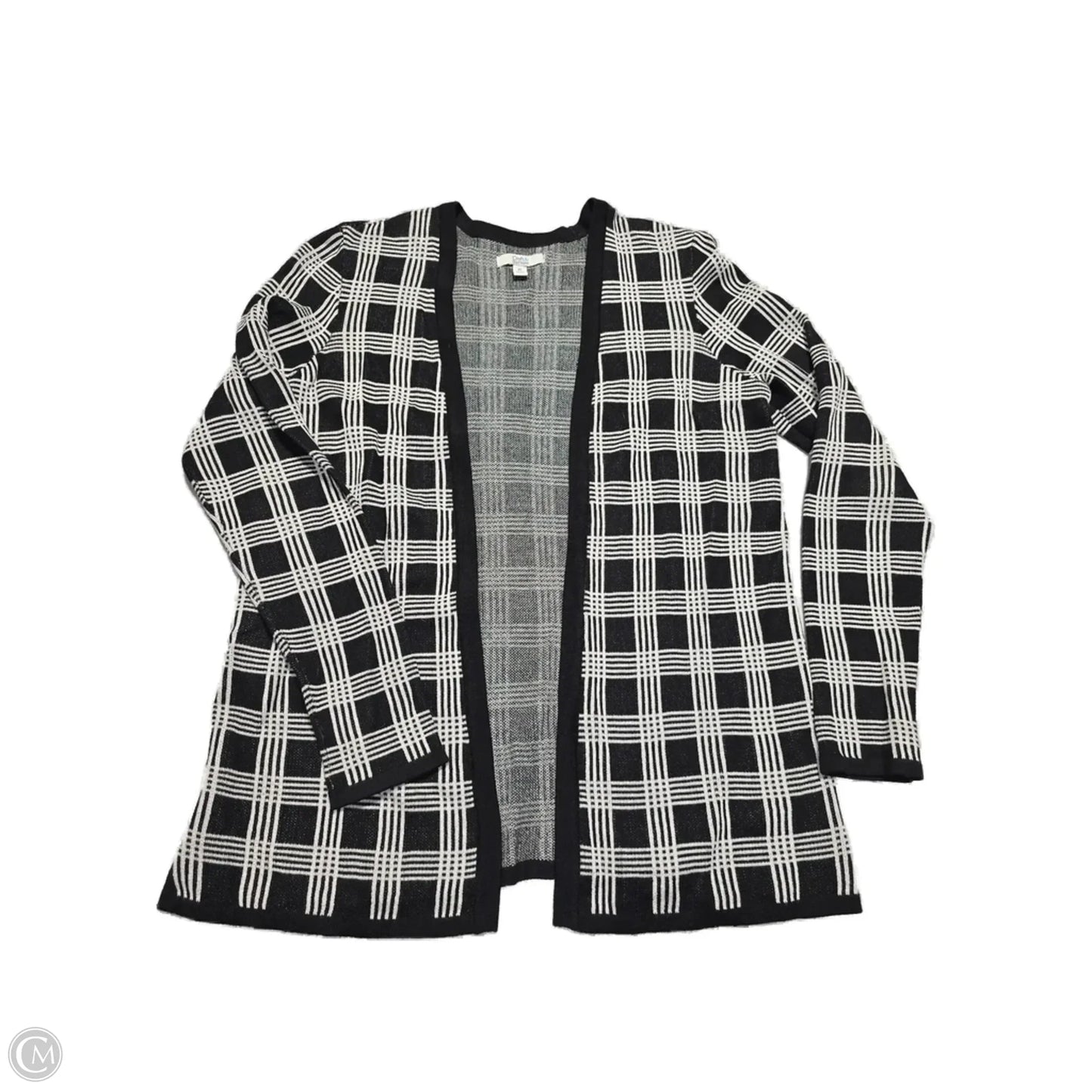 Cardigan By Croft And Barrow In Black & White, Size: Sp