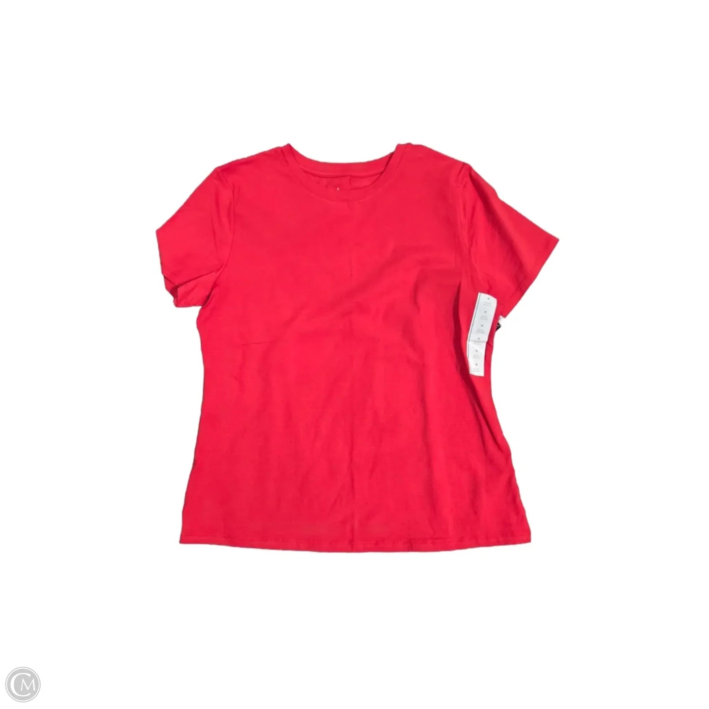 Top Short Sleeve Basic By A New Day In Red, Size: M