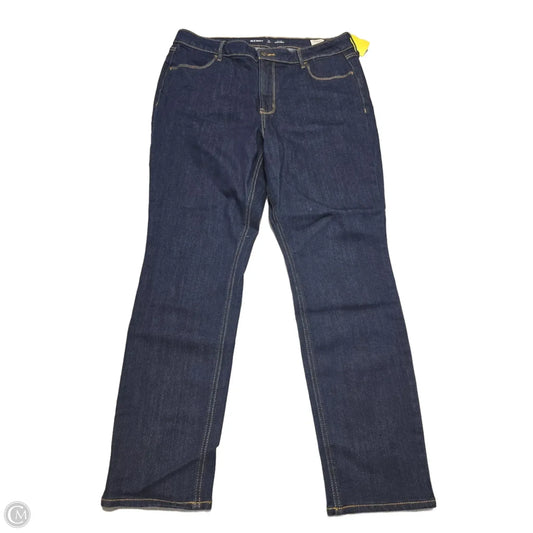 Jeans Straight By Old Navy In Blue Denim, Size: 14