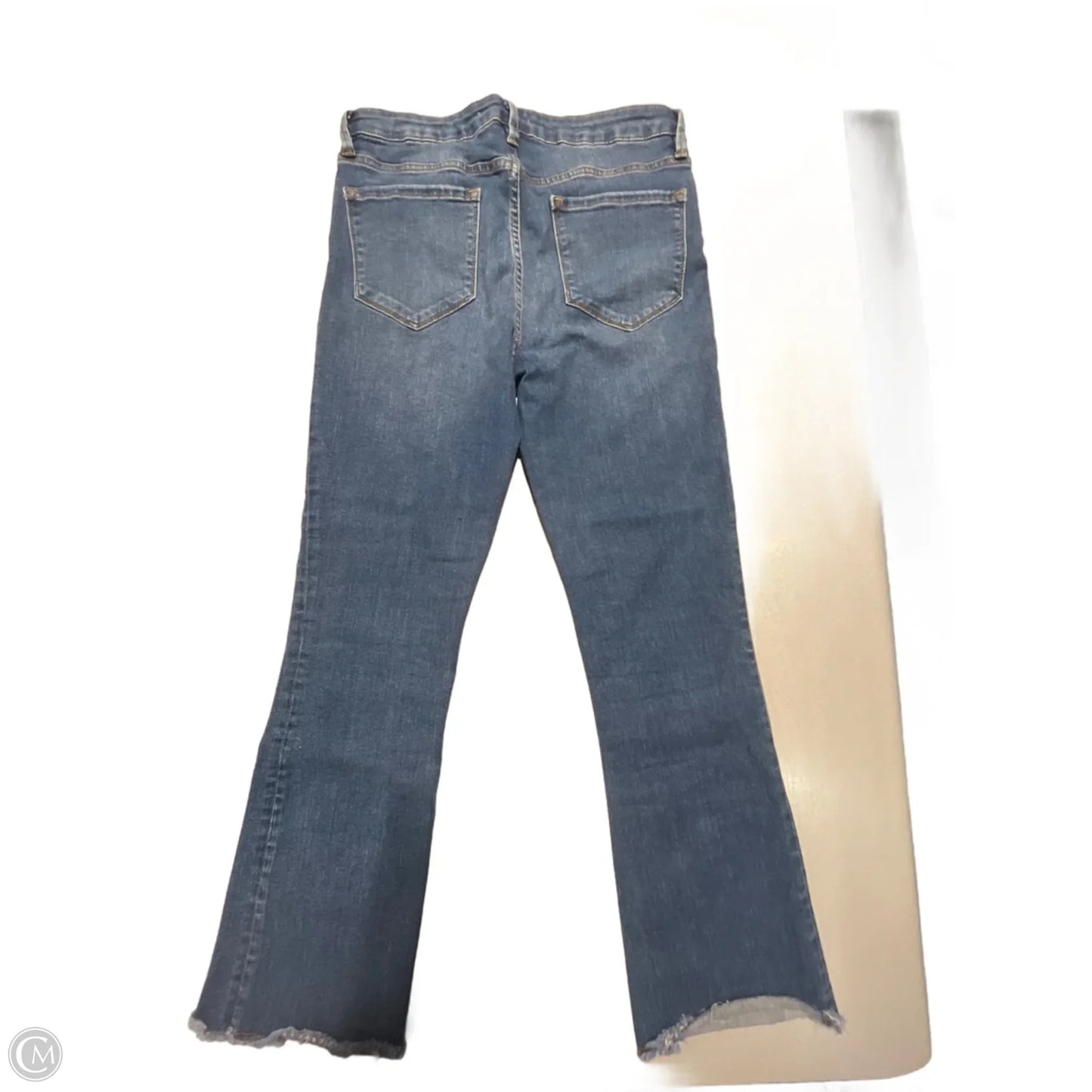 Jeans Straight By Free People In Blue Denim, Size: 8