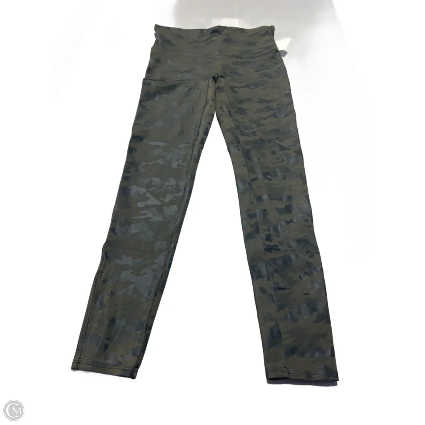 Athletic Leggings By Spanx In Camouflage Print, Size: L