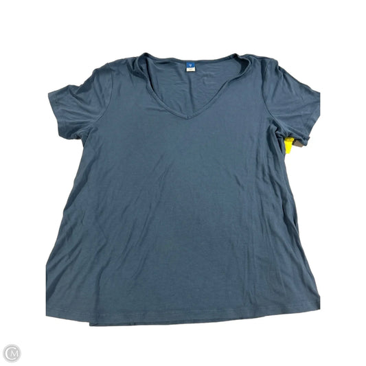 Top Short Sleeve Basic By Old Navy In Blue, Size: M