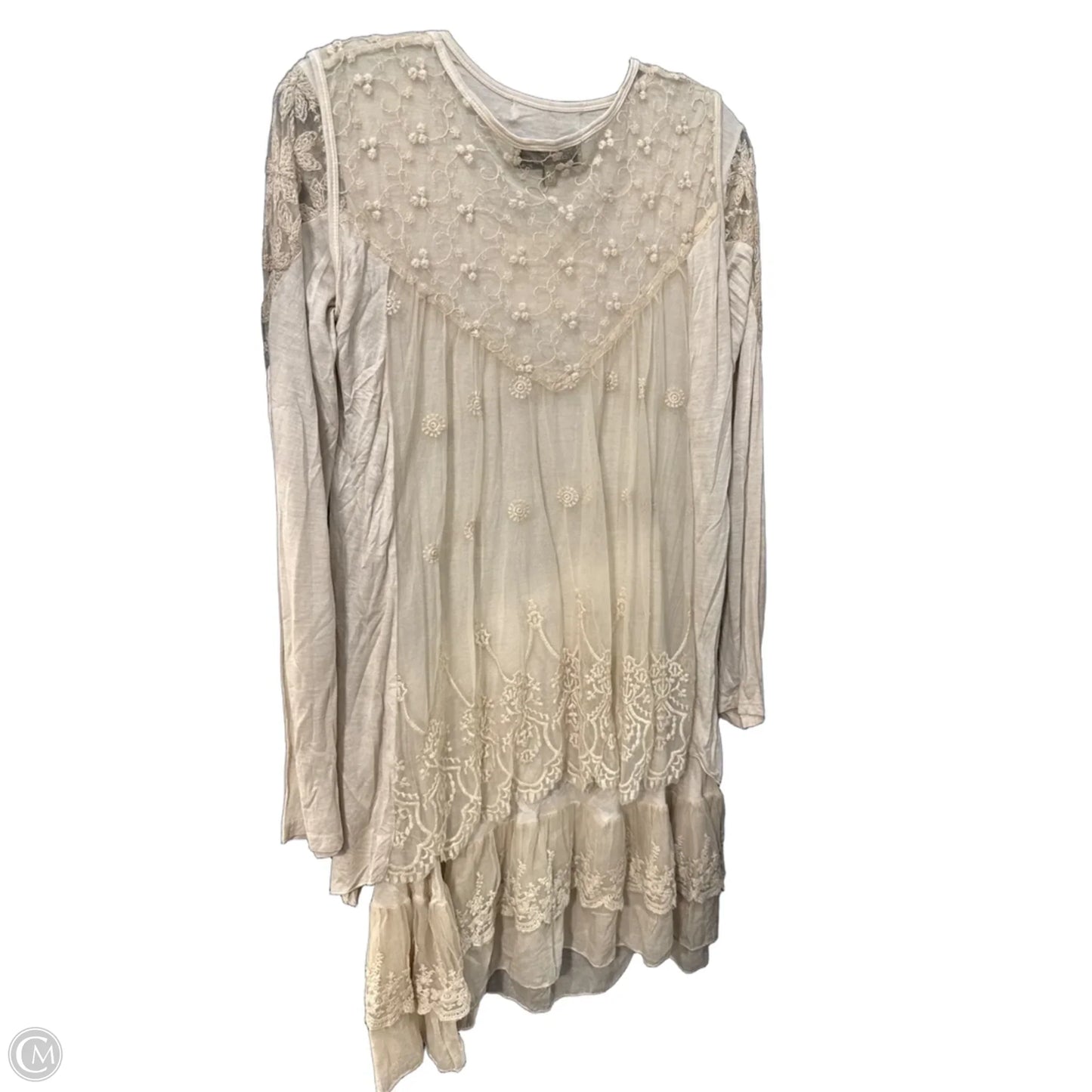 Dress Casual Short By Cme In Tan, Size: S