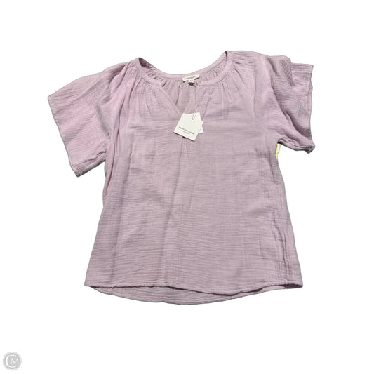 Top Short Sleeve By Beachlunchlounge In Purple, Size: S