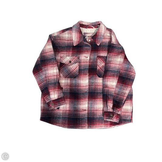 Jacket Shirt By Levis In Plaid Pattern, Size: Xl
