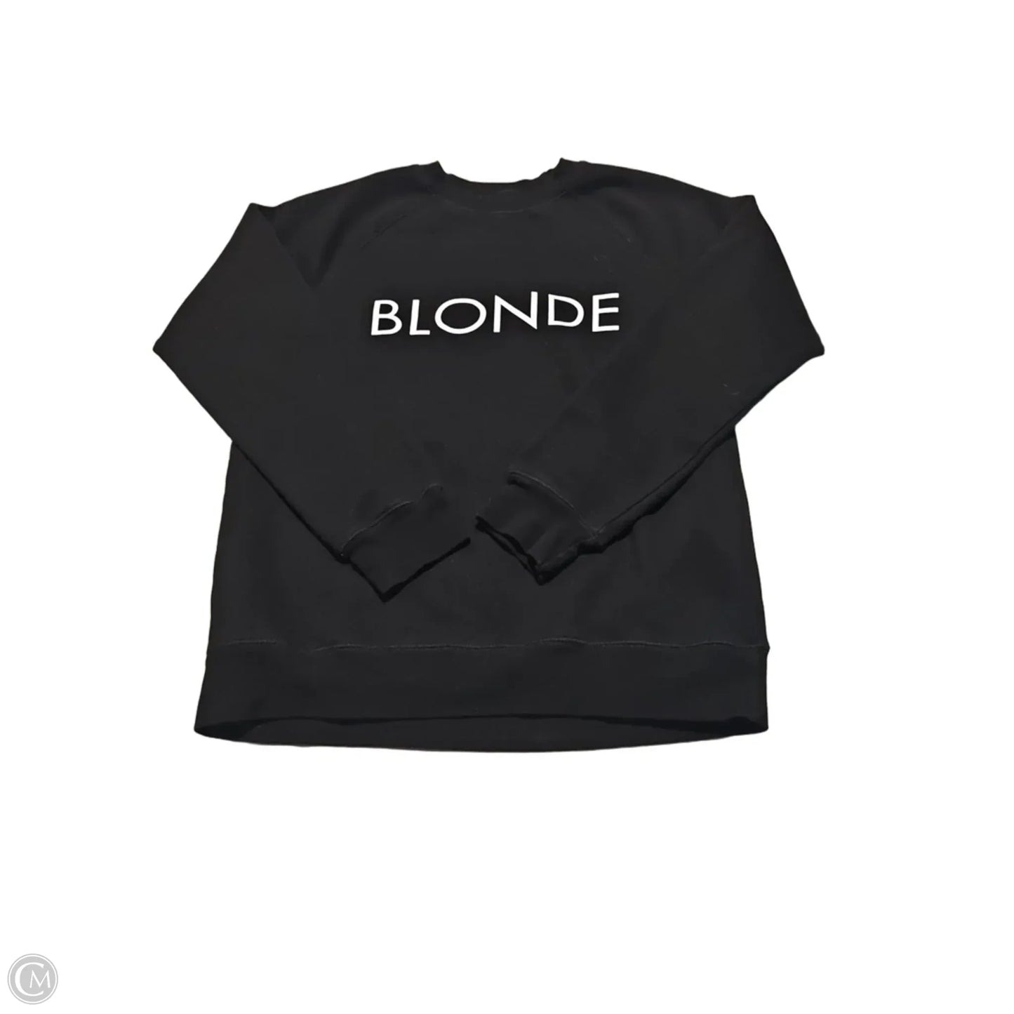 Sweatshirt Crewneck By Cmb In Black, Size: M