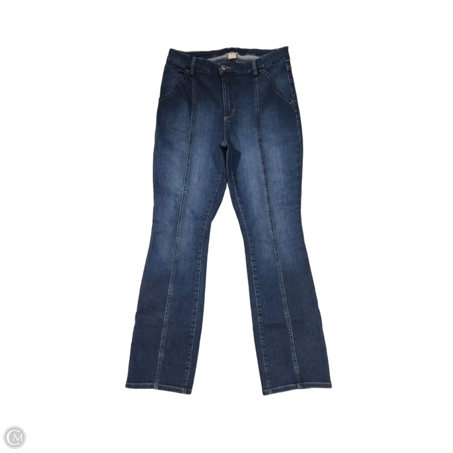 Jeans Straight By Duluth Trading In Blue Denim, Size: 10