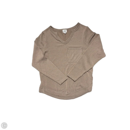 Top Long Sleeve By Bke In Brown, Size: M