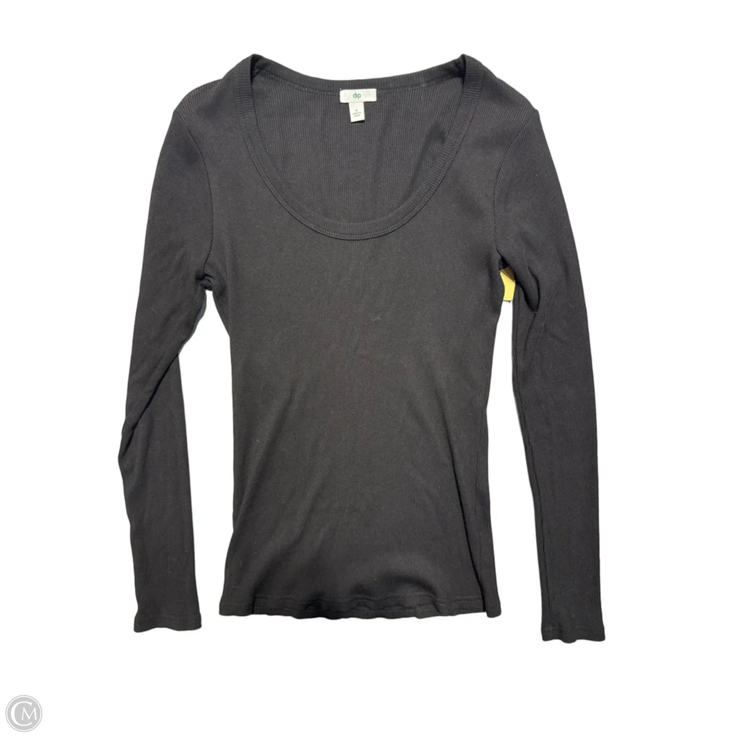 Top Long Sleeve Basic By Dip In Black, Size: S