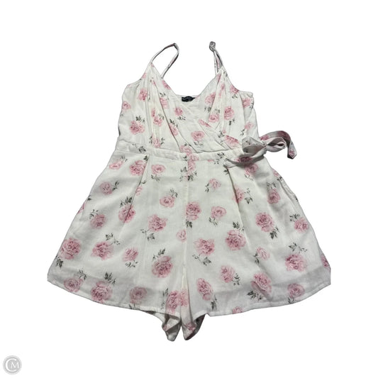 Romper By Abercrombie And Fitch In White, Size: L