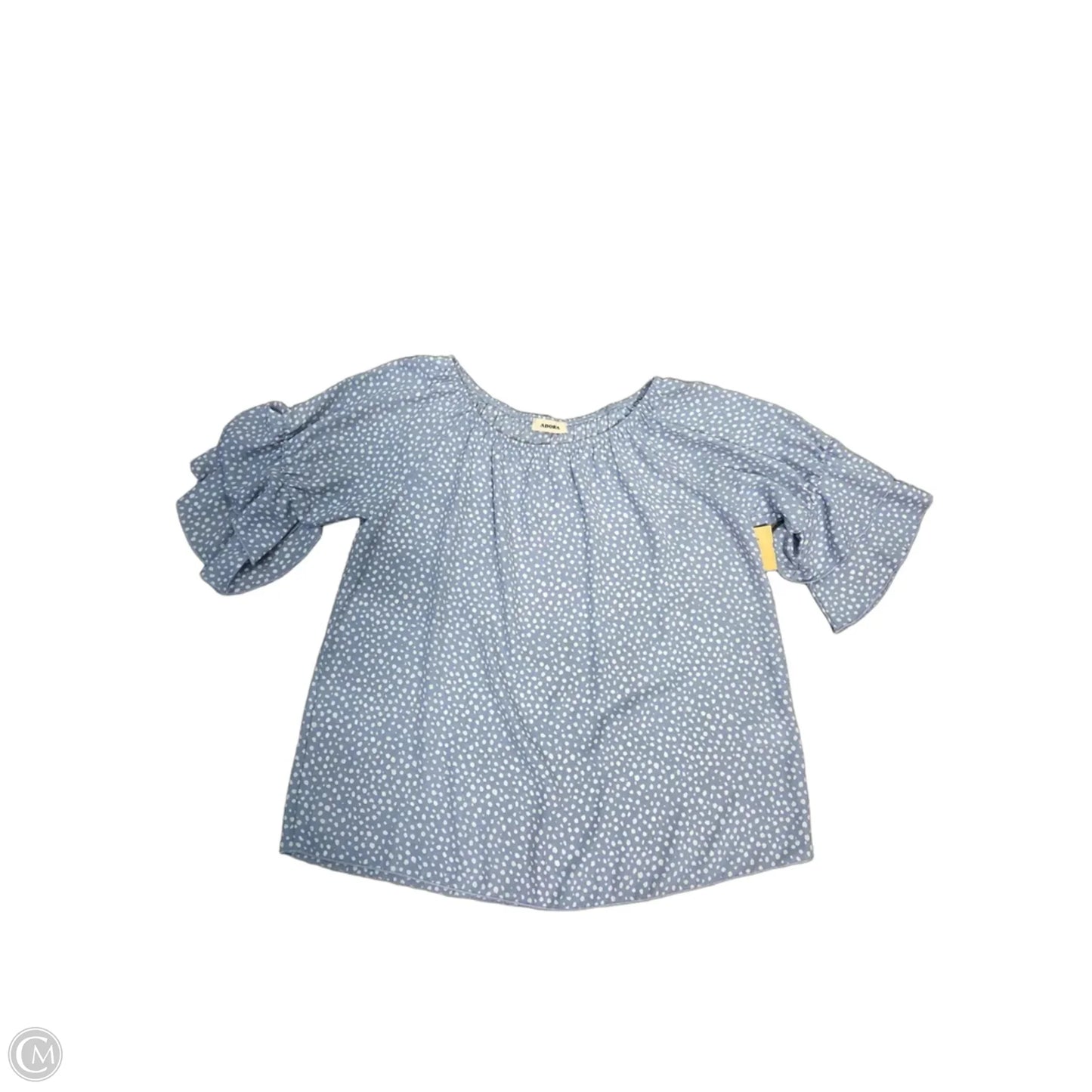Top Short Sleeve By Adora In Blue, Size: S