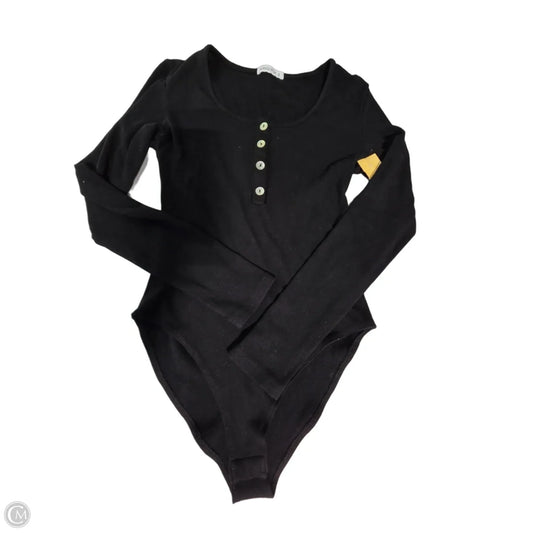 Top Long Sleeve By Mangopop In Black, Size: S