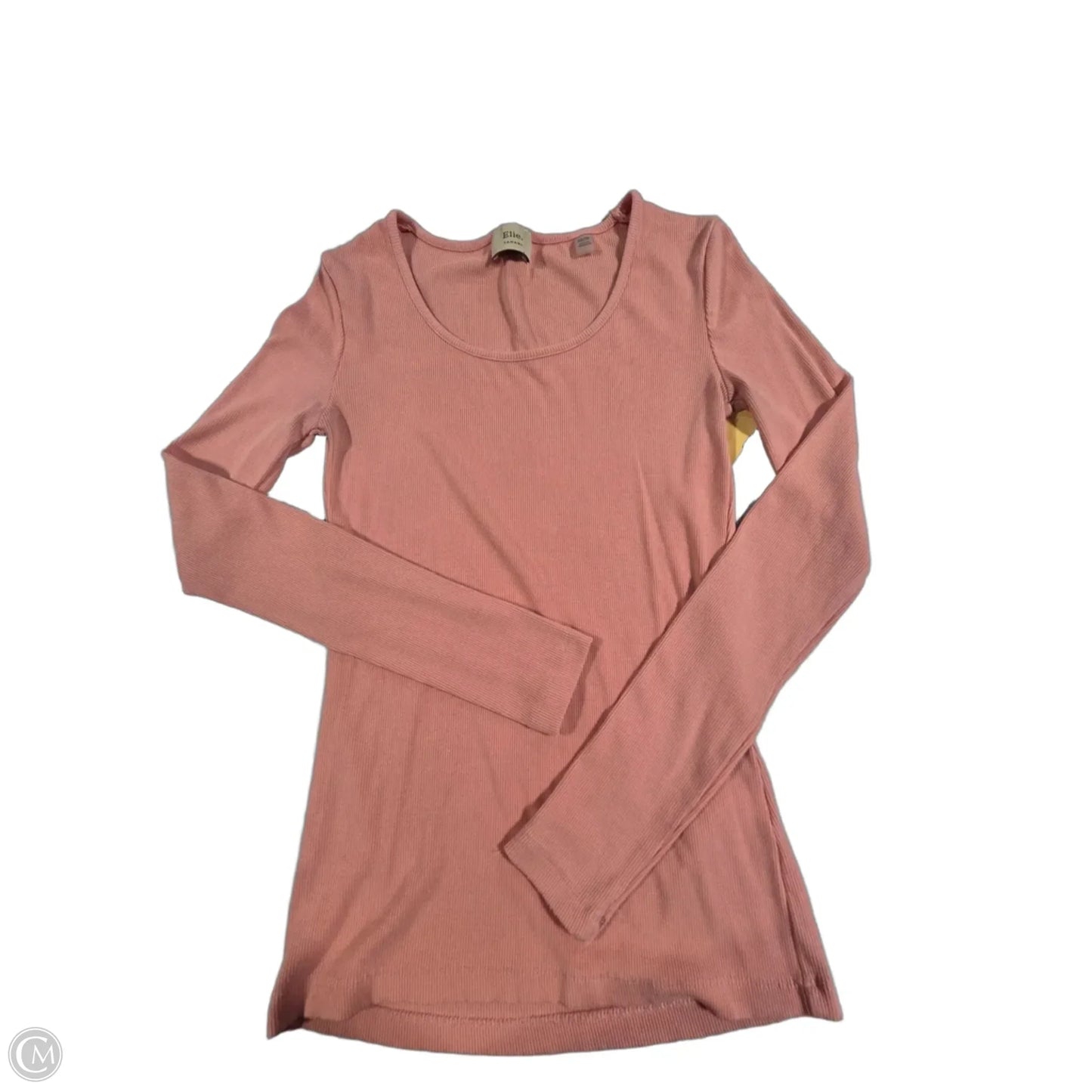 Top Long Sleeve Basic By Elie Tahari In Peach, Size: Xs
