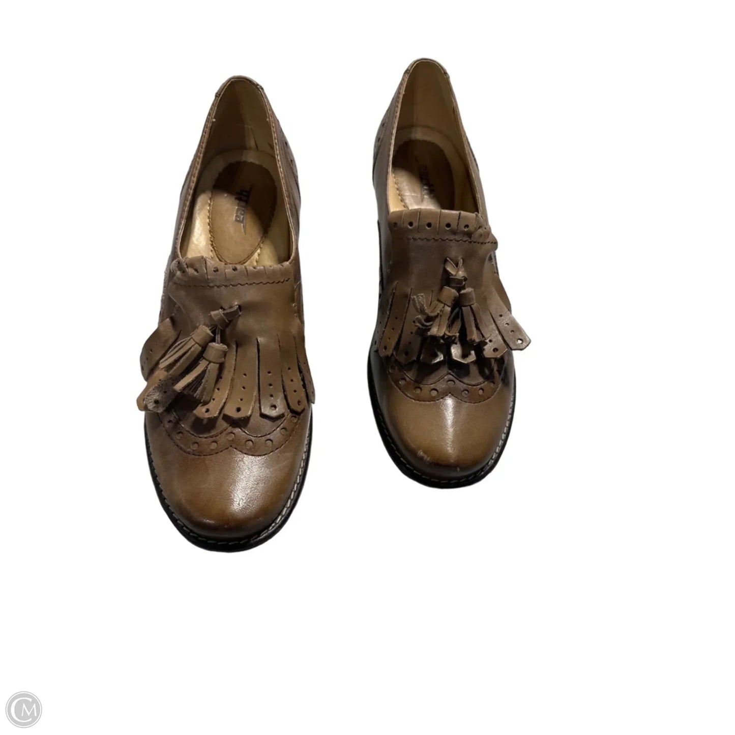 Shoes Heels Block By Earth In Brown, Size: 9