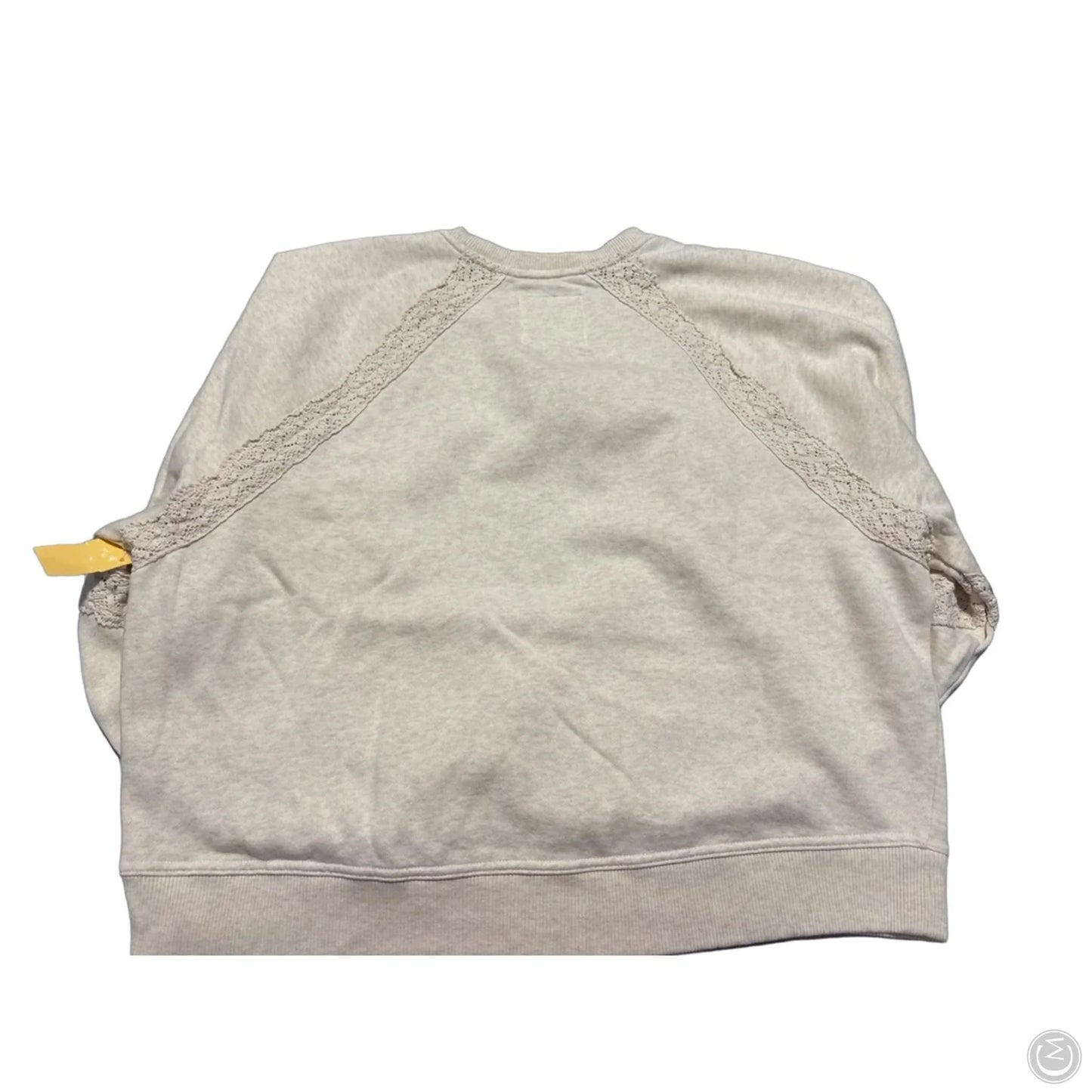 Sweatshirt Crewneck By Aerie In Cream, Size: M