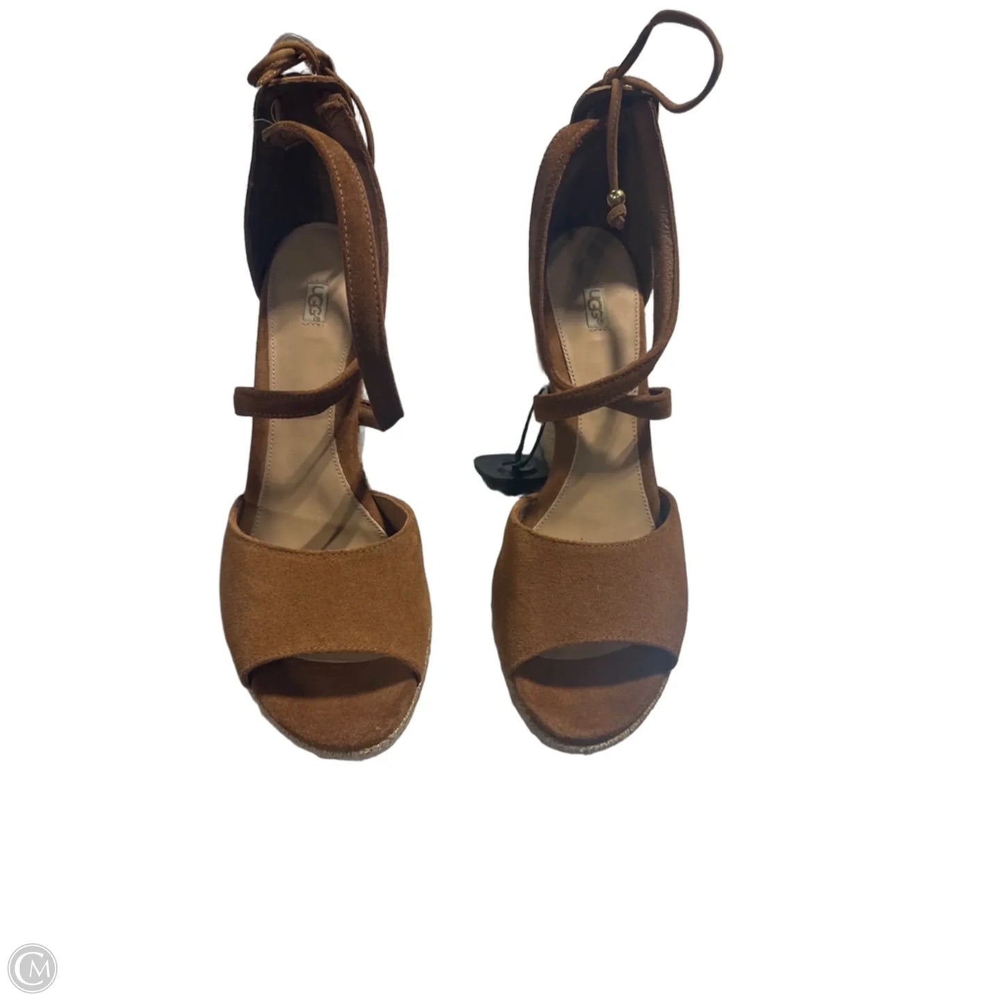 Sandals Designer By Ugg In Brown, Size: 11