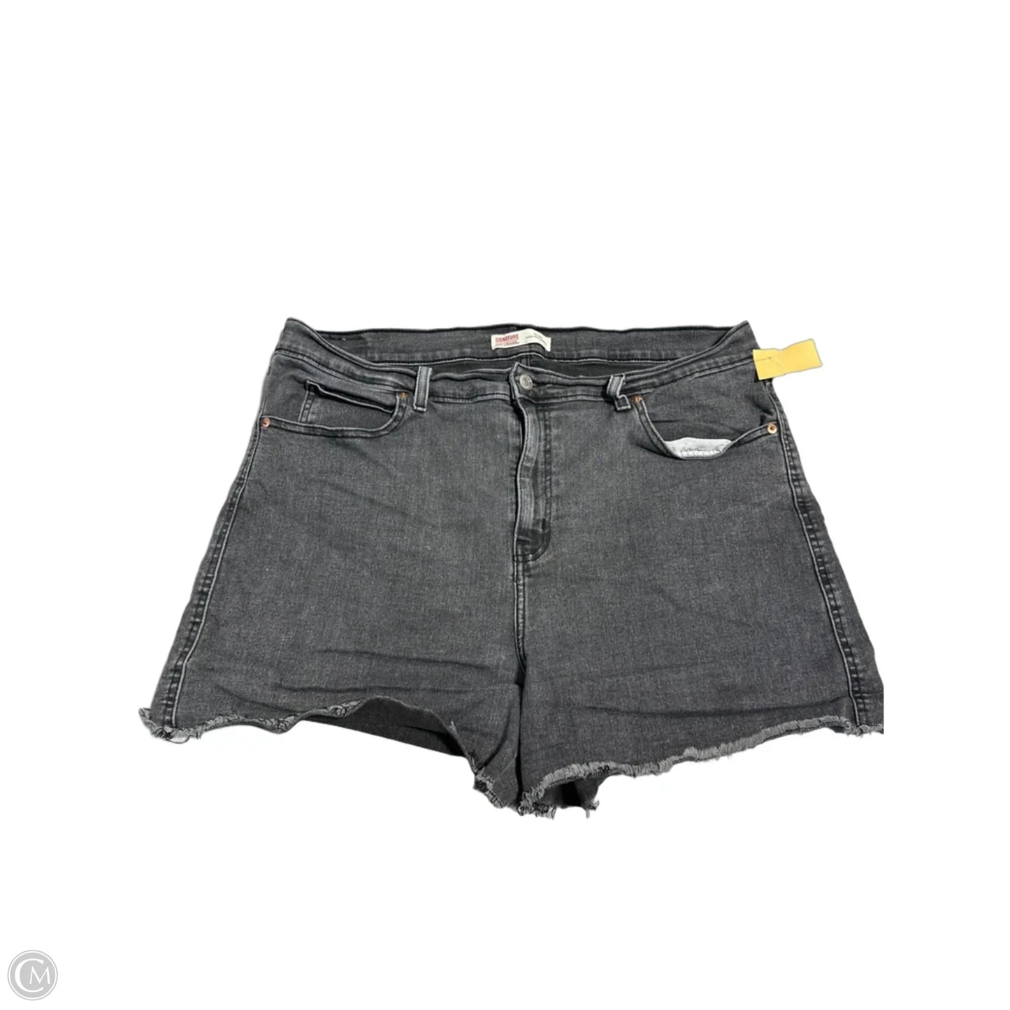 Shorts By Levis Signature In Black Denim, Size: 18