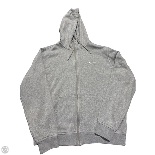 Sweatshirt Hoodie By Nike In Grey, Size: Xl