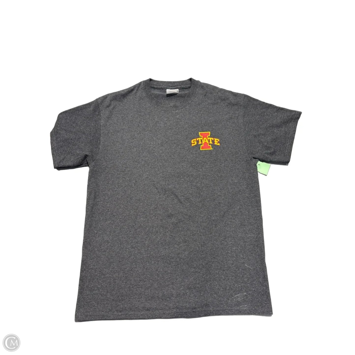 Top Short Sleeve By Cme In Grey, Size: M