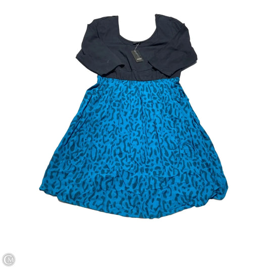 Dress Casual Short By Torrid In Black & Blue, Size: 2x