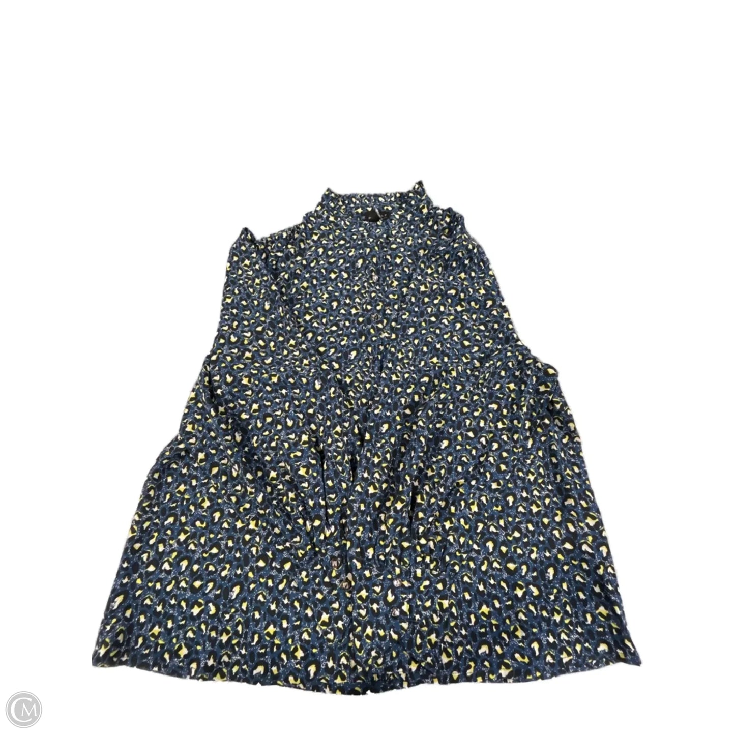 Blouse Long Sleeve By Cmc In Animal Print, Size: Xl