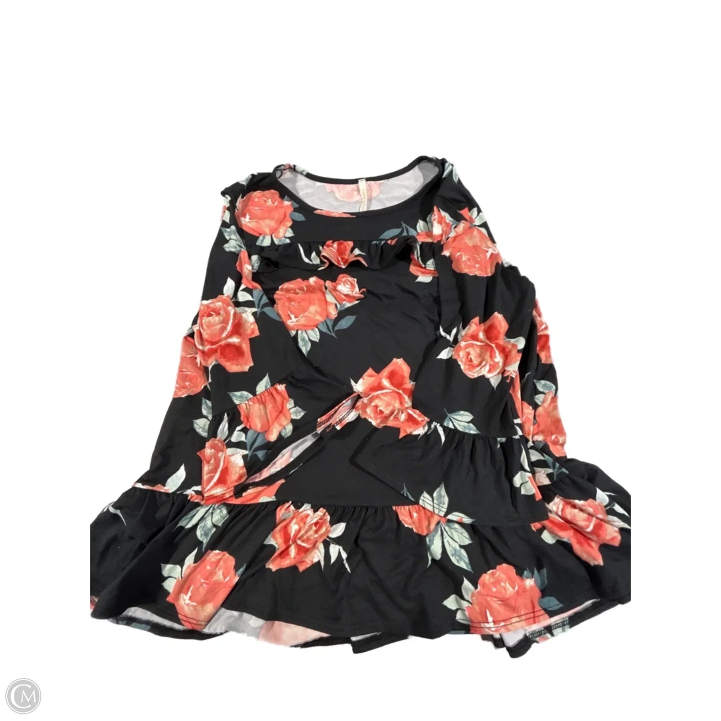 Blouse 3/4 Sleeve By Cme In Floral Print, Size: M