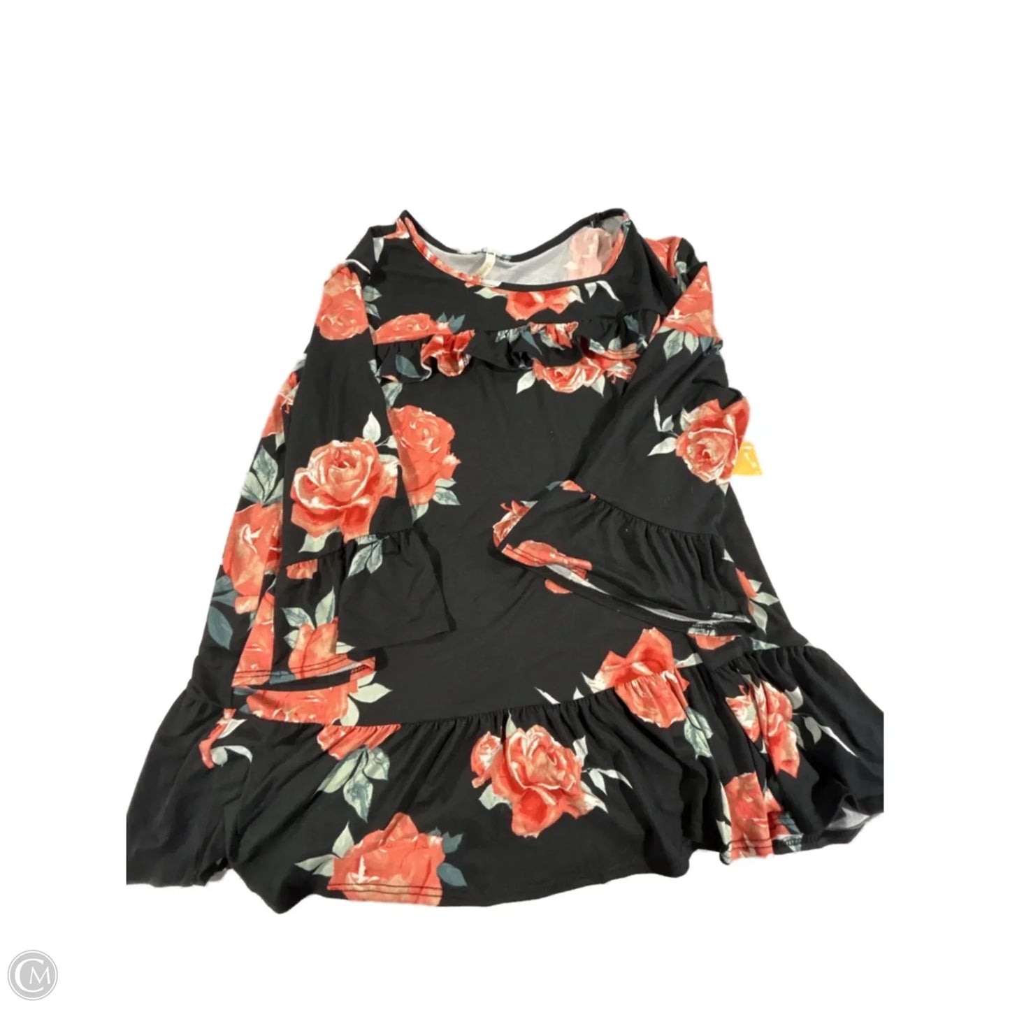 Blouse 3/4 Sleeve By Cme In Floral Print, Size: M