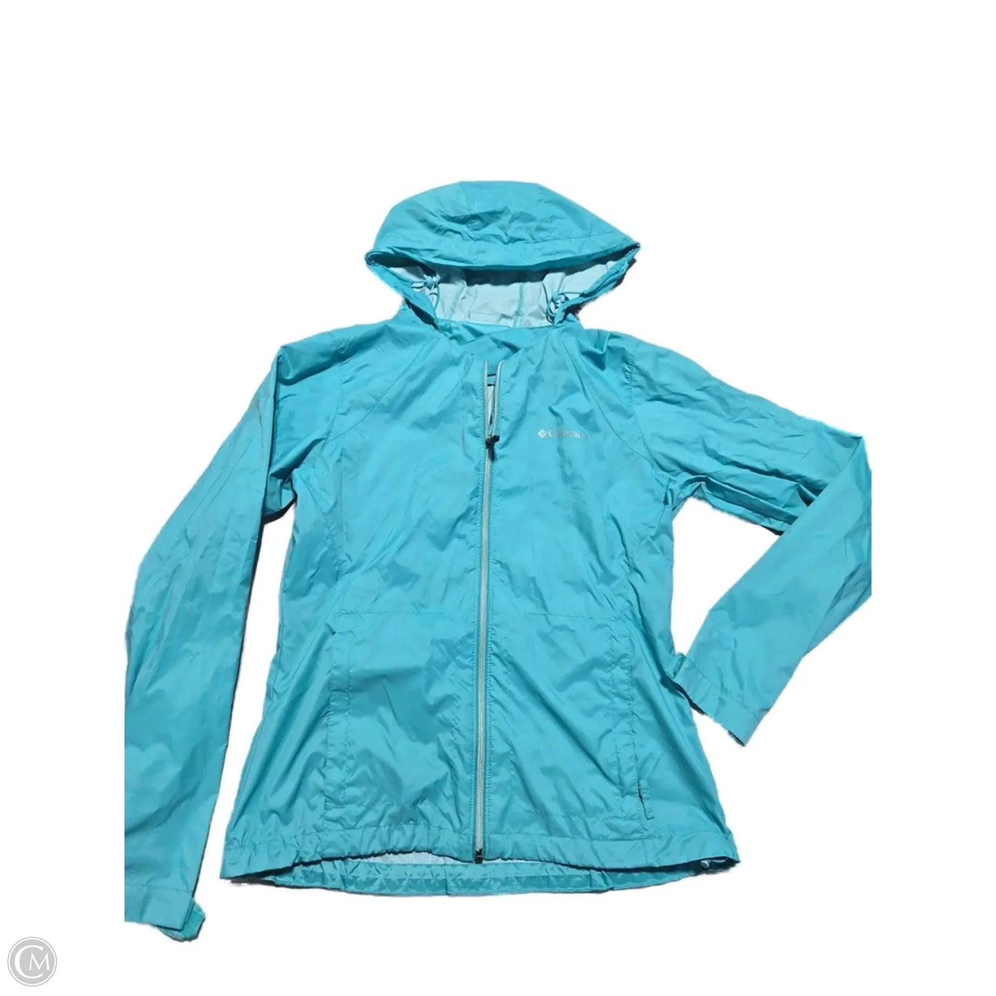 Jacket Windbreaker By Columbia In Teal, Size: S