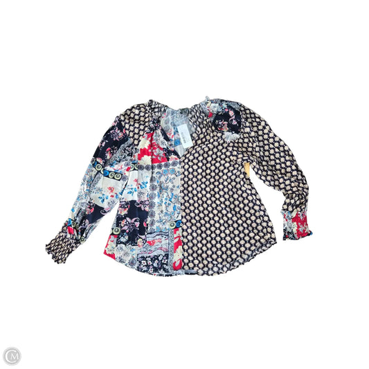Blouse Long Sleeve By Cmb In Multi-colored, Size: L
