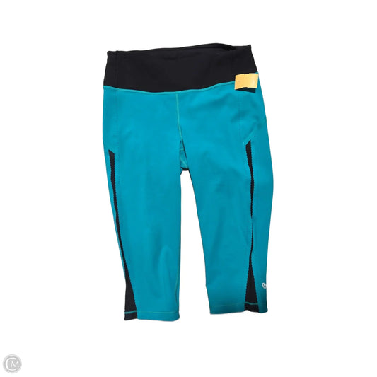 Athletic Capris By Lululemon In Teal, Size: 8
