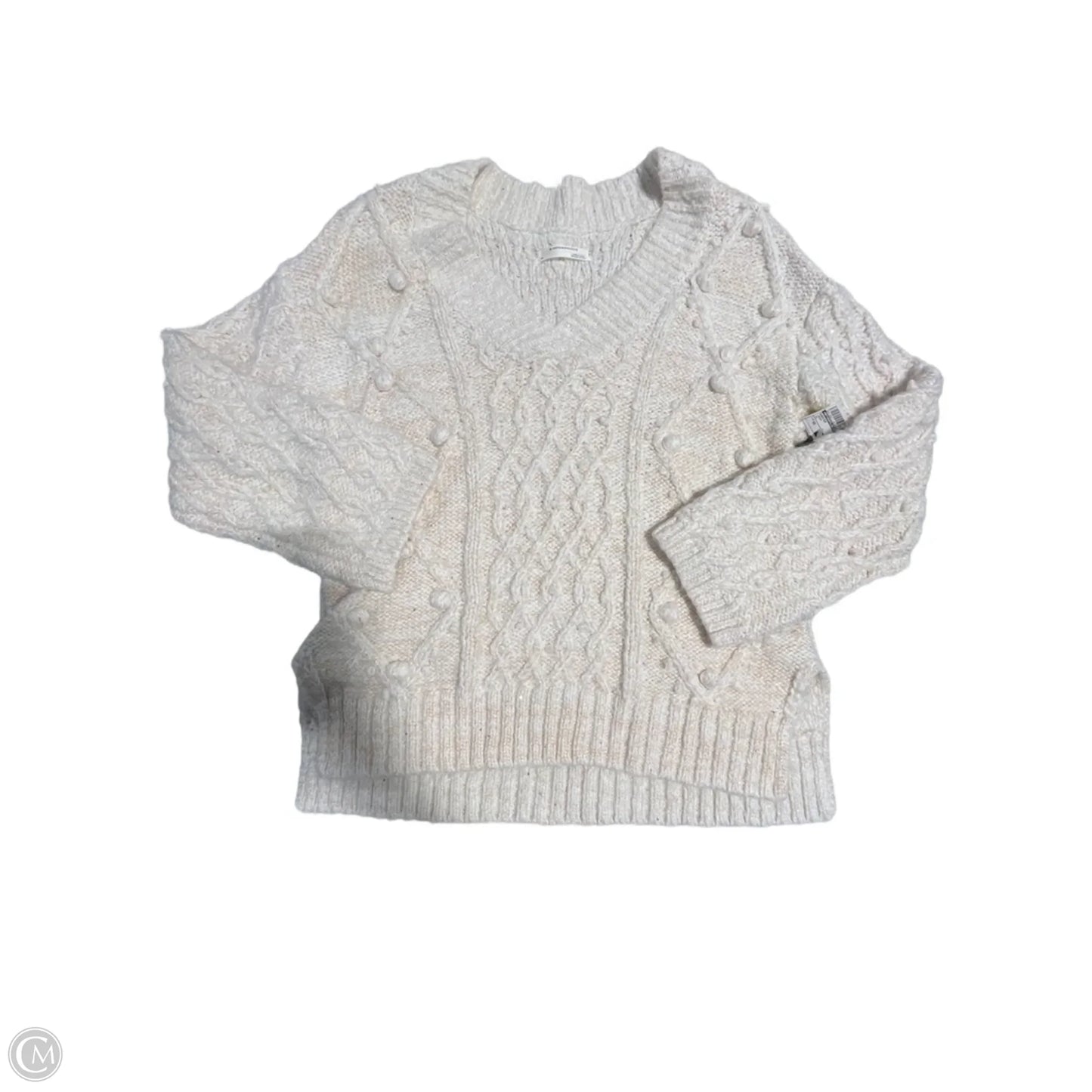 Sweater By Anthropologie In Cream, Size: Xs