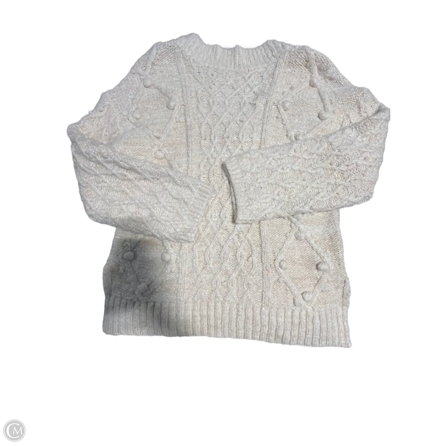 Sweater By Anthropologie In Cream, Size: Xs