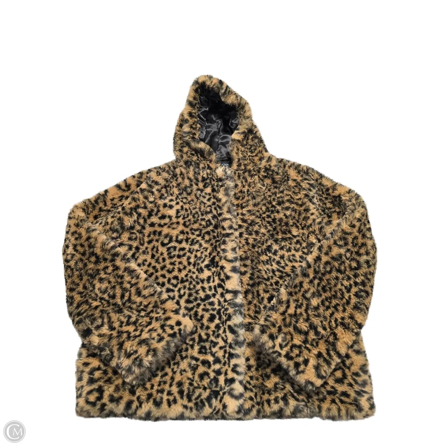 Jacket Faux Fur & Sherpa By Cynthia Rowley In Animal Print, Size: S