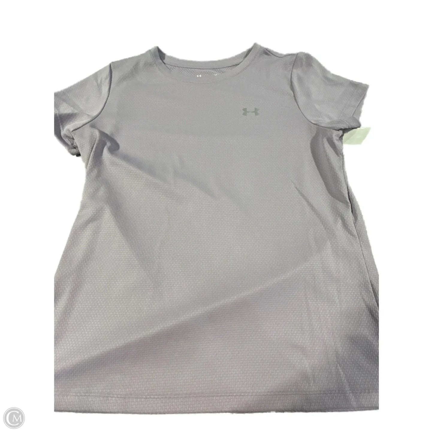 Athletic Top Short Sleeve By Under Armour In Purple, Size: L