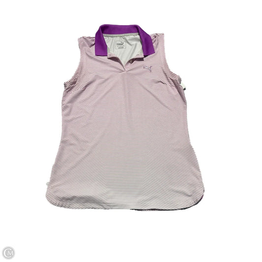 Athletic Tank Top By Puma In Purple, Size: S