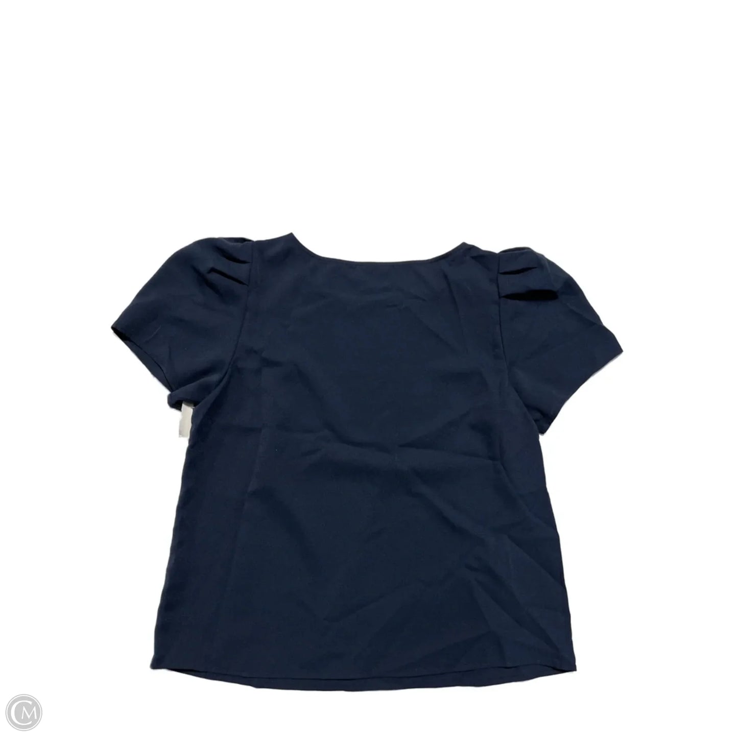 Blouse Short Sleeve By Alex Marie In Navy, Size: M