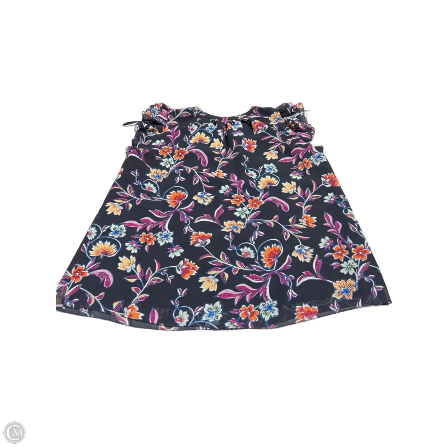 Blouse Short Sleeve By Philosophy In Navy, Size: Xs