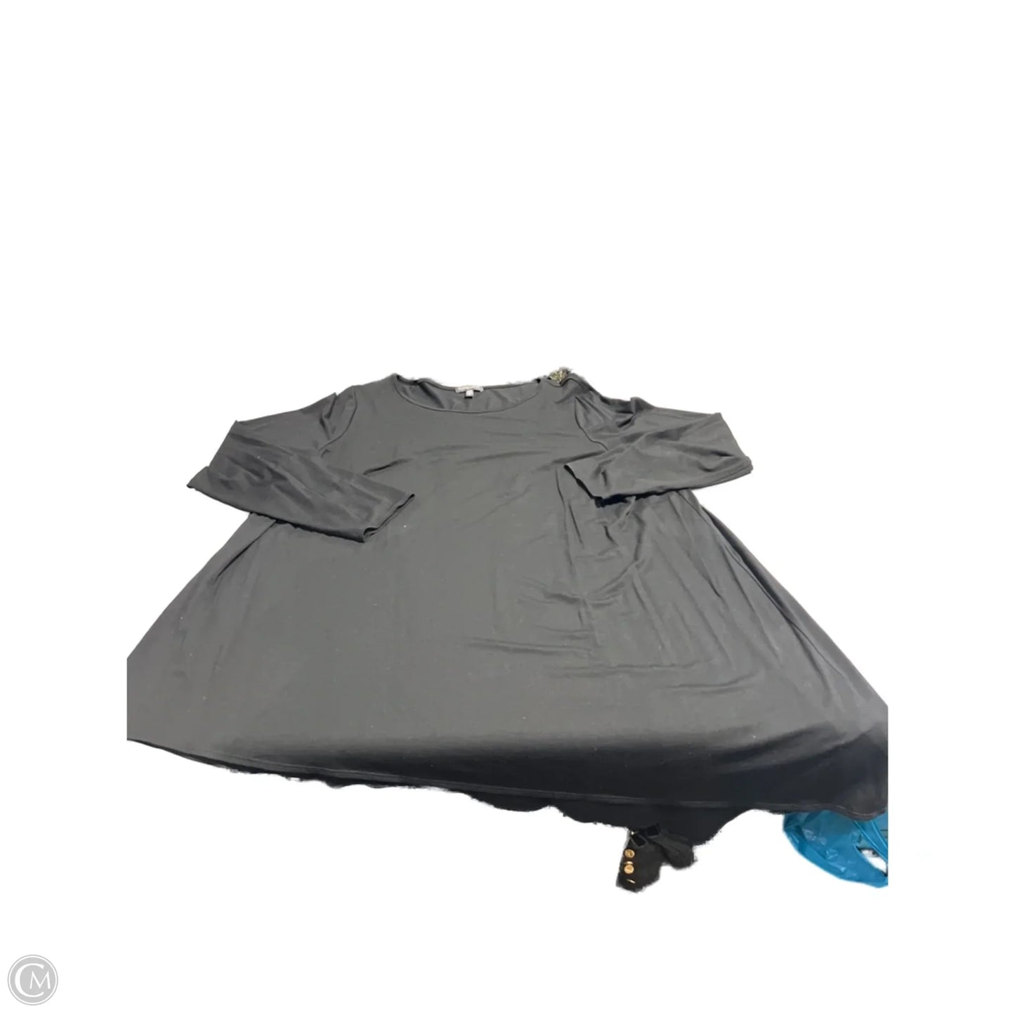 Top 3/4 Sleeve By Eileen Fisher In Black, Size: 3x