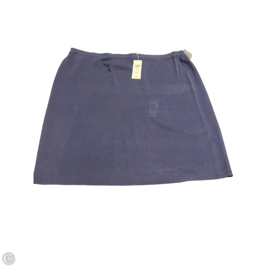 Skirt Midi By Eileen Fisher In Navy, Size: 3x