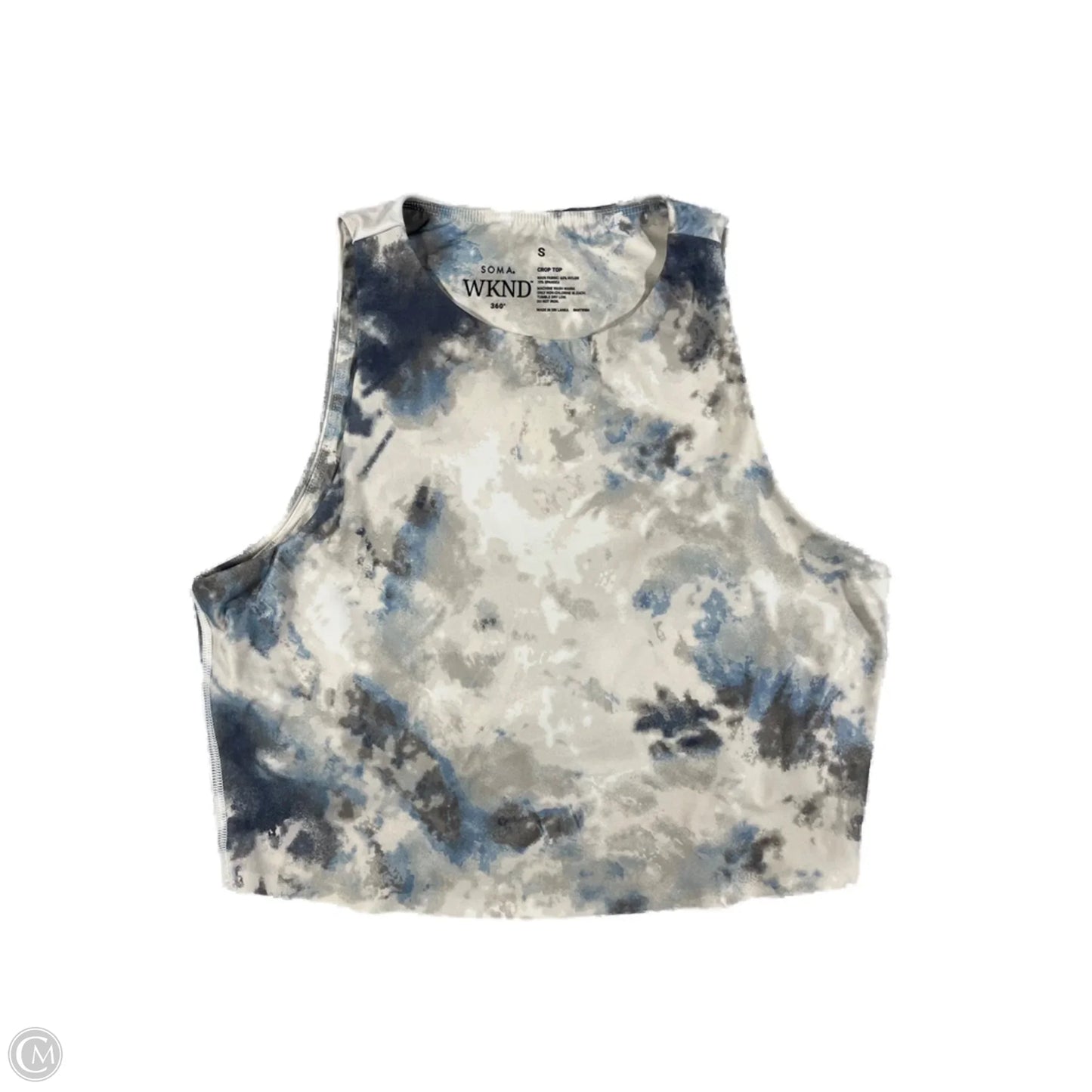 Athletic Tank Top By Soma In Tie Dye Print, Size: S