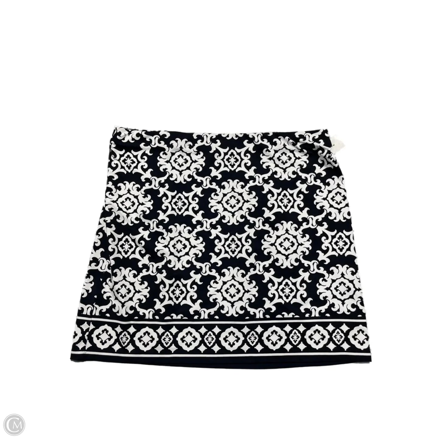 Skirt Mini & Short By Talbots In Black & White, Size: Xl