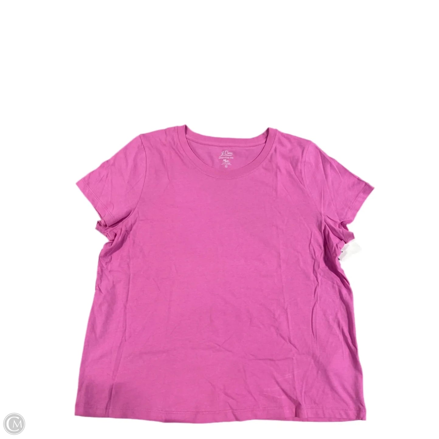 Top Short Sleeve Basic By J. Crew In Pink, Size: Xl
