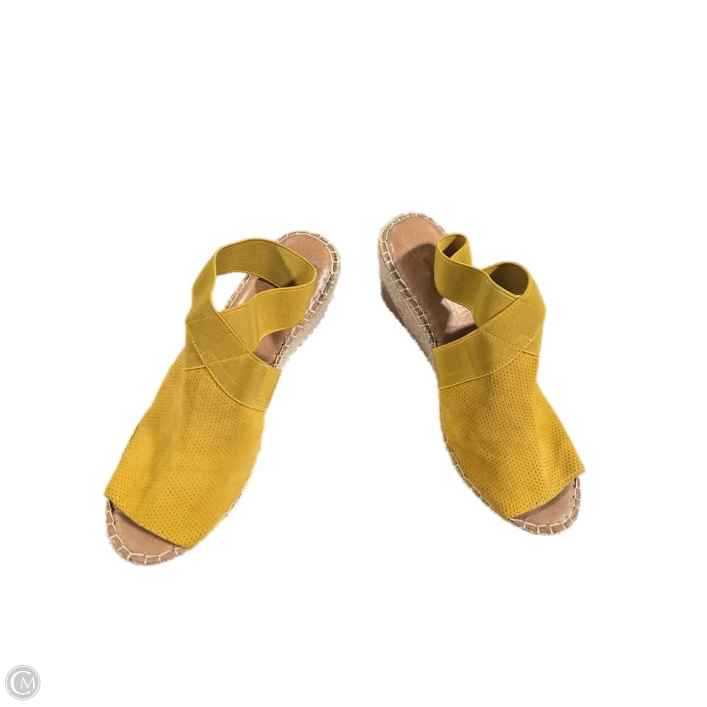 Sandals Heels Wedge By Kenneth Cole In Yellow, Size: 11