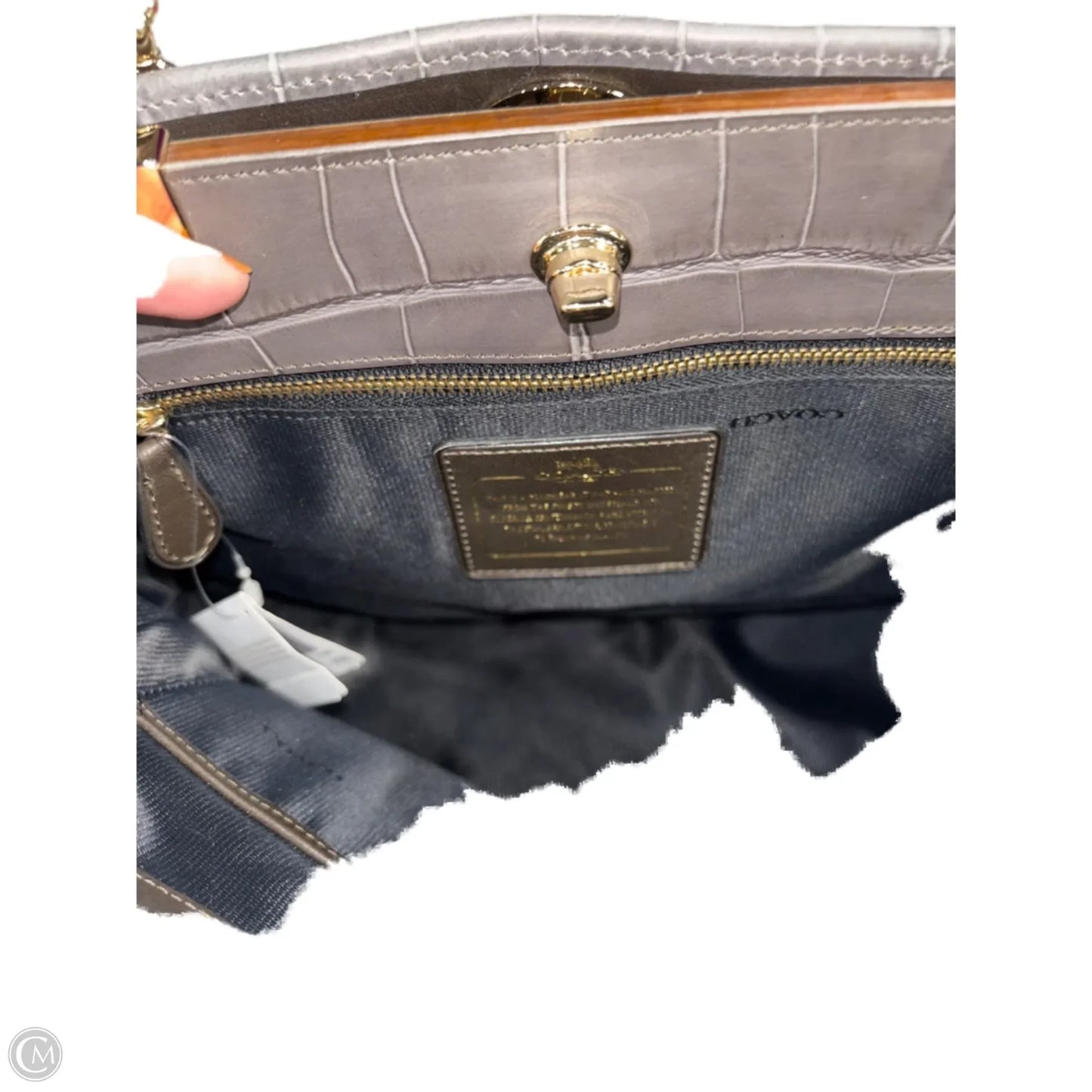 Handbag Designer By Coach, Size: Medium