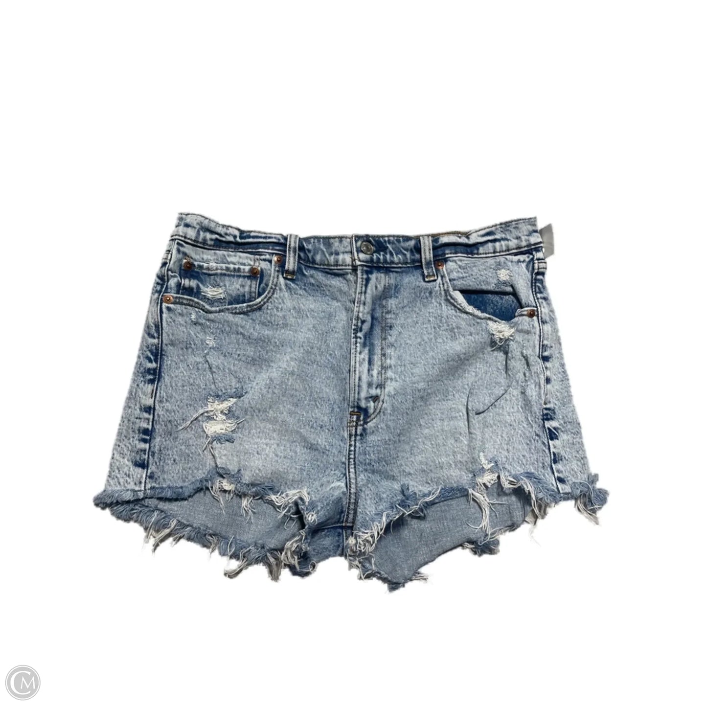 Shorts By Abercrombie And Fitch In Blue Denim, Size: 12
