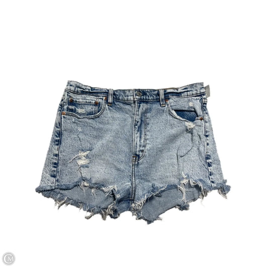 Shorts By Abercrombie And Fitch In Blue Denim, Size: 12