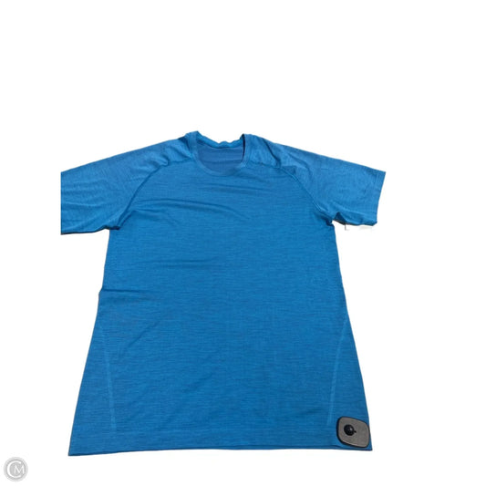Athletic Top Short Sleeve By Lululemon In Blue, Size: M