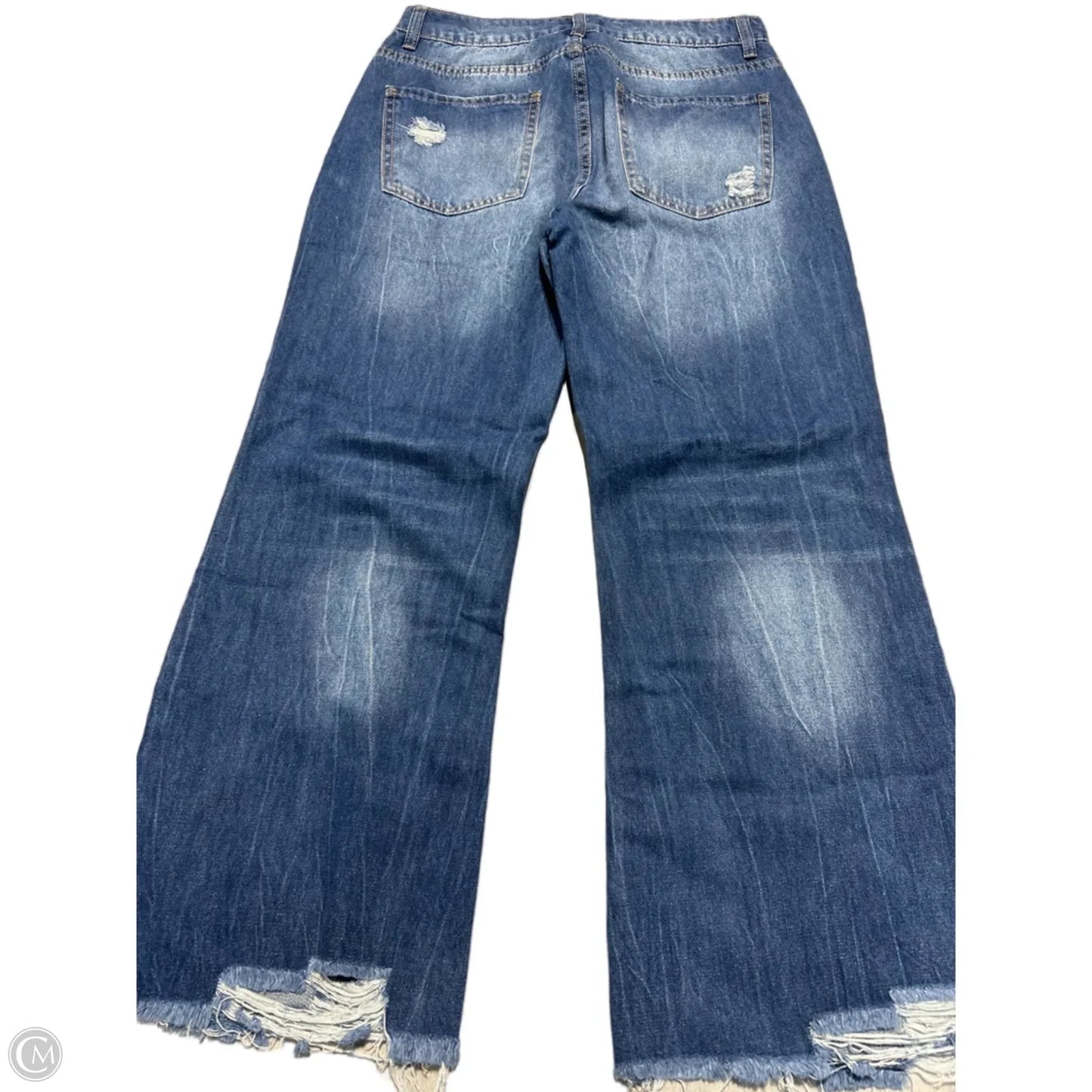 Jeans Boot Cut By Cmc In Blue Denim, Size: S