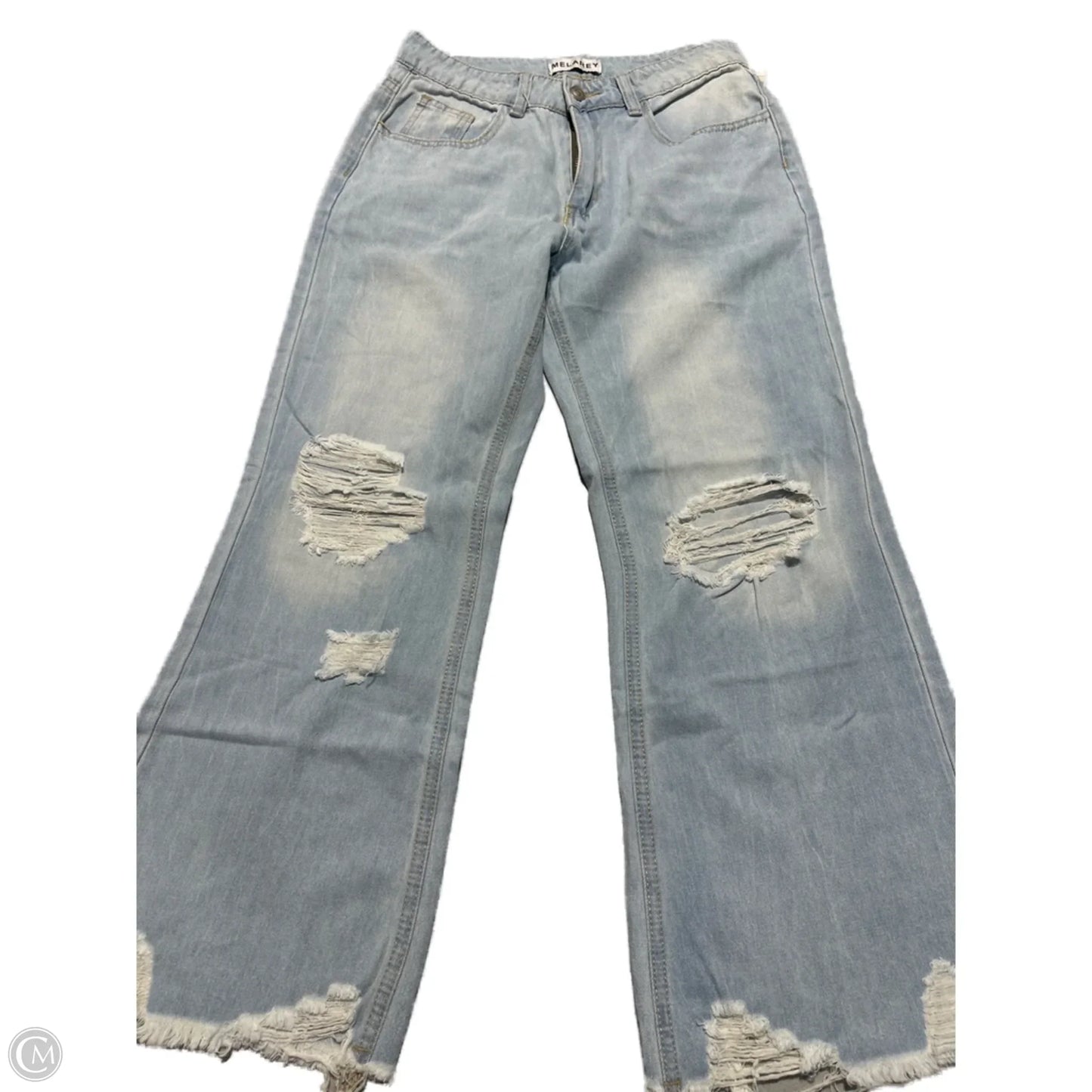 Jeans Boot Cut By Cmc In Blue Denim, Size: S